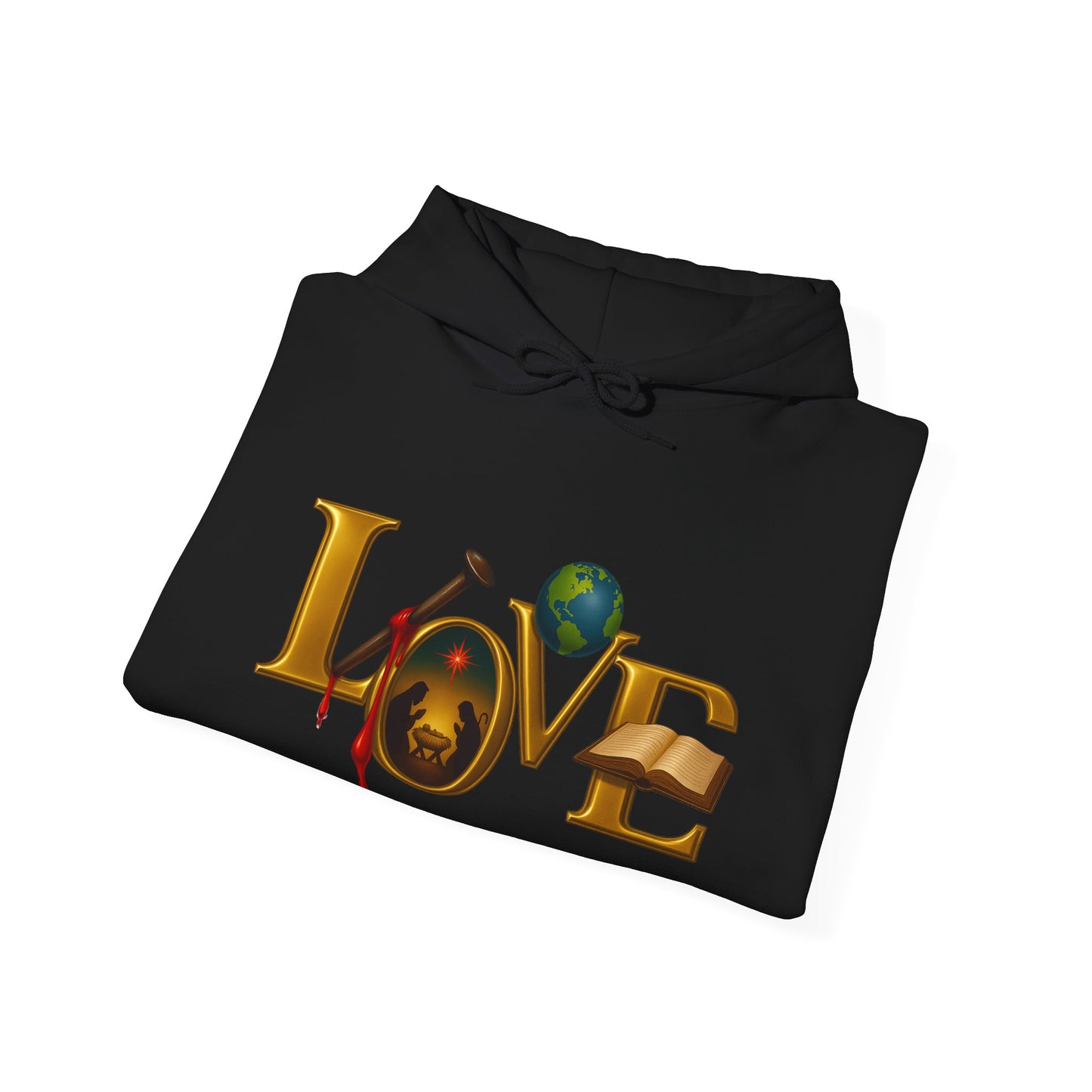 1st John 4:9 Inspirational Love Hoodie, Unisex Sweatshirt, Cozy Love Sweatshirt, Faith-Based Gift, Casual Hoodie for Everyday Wear