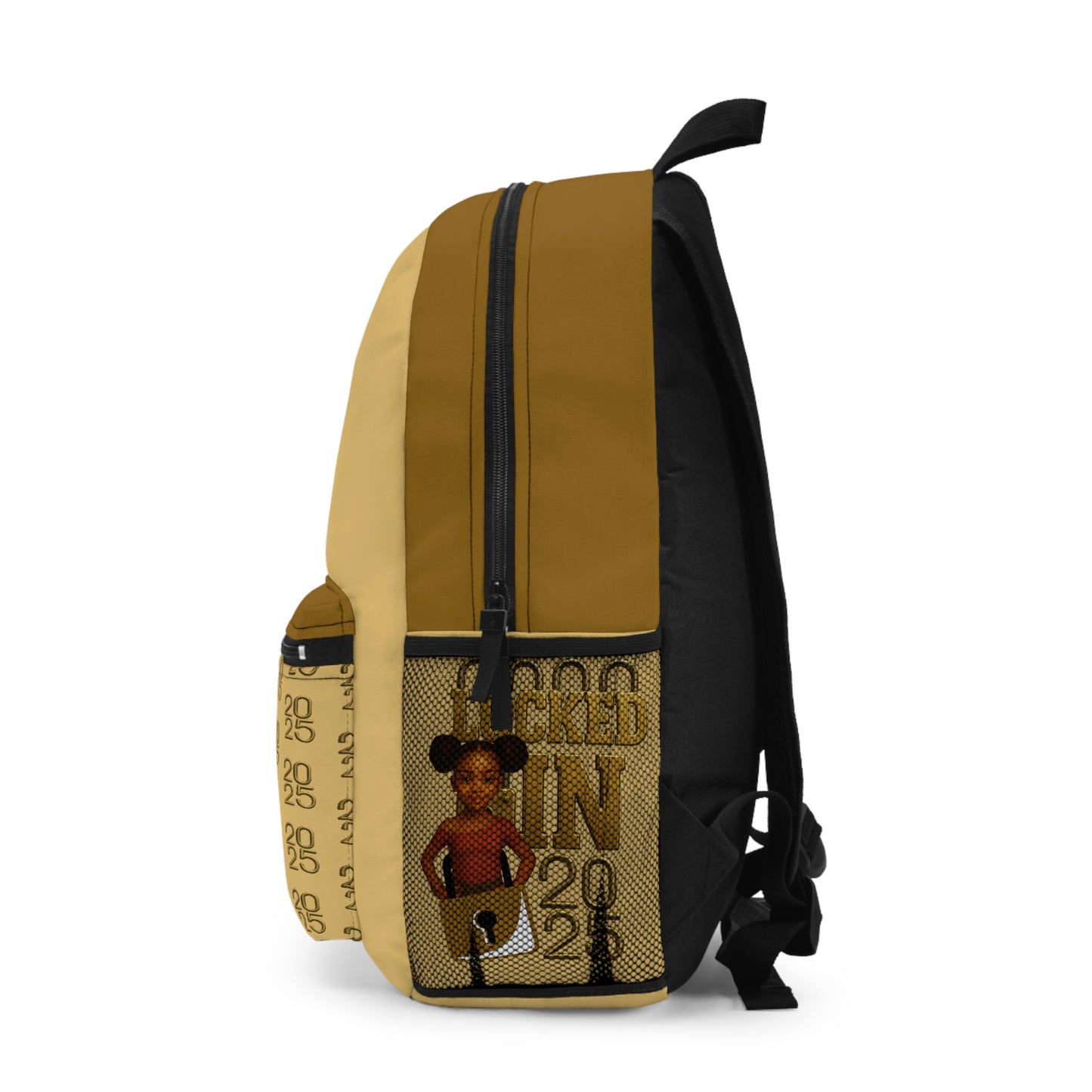 Locked In Trendy Graphic Backpack for Students, Cool School Bag, Fun Back-to-School Essentials, Gifts for Teens