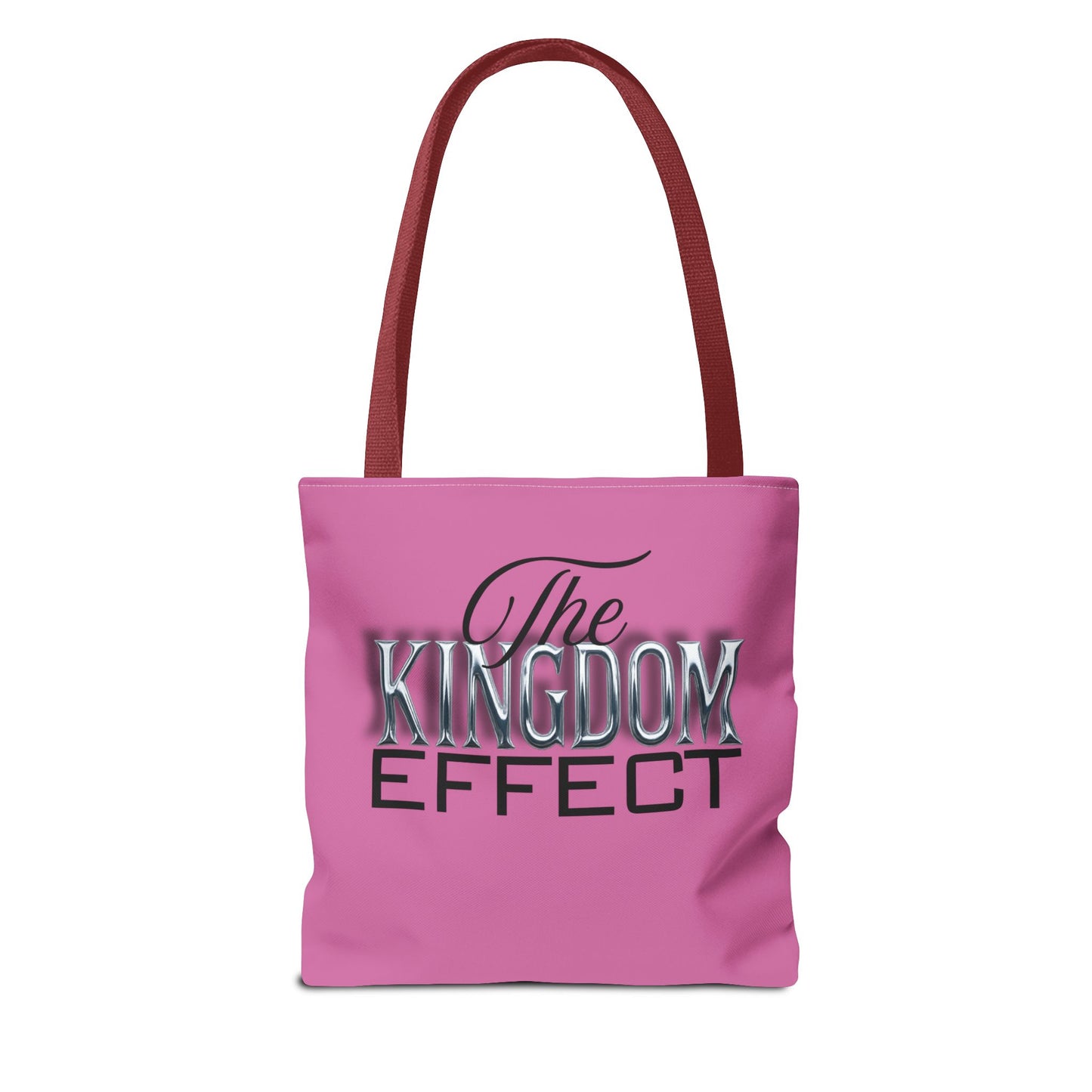 The Kingdom Effect Pink Tote Bag | Stylish Reusable Shoulder Bag | Gift for Kingdom Lovers | Eco-Friendly Shopping Tote, Everyday Companion