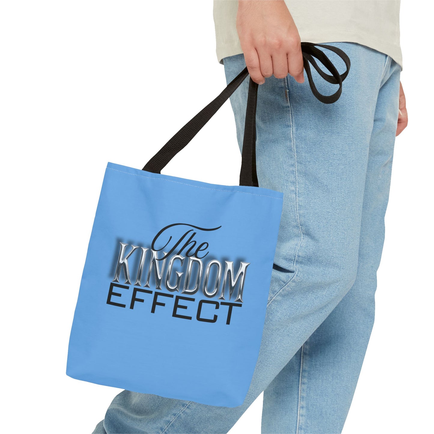 The Kingdom Effect Blue Tote Bag | Stylish Reusable Shoulder Bag | Gift for Kingdom Lovers | Eco-Friendly Shopping Tote, Everyday Companion
