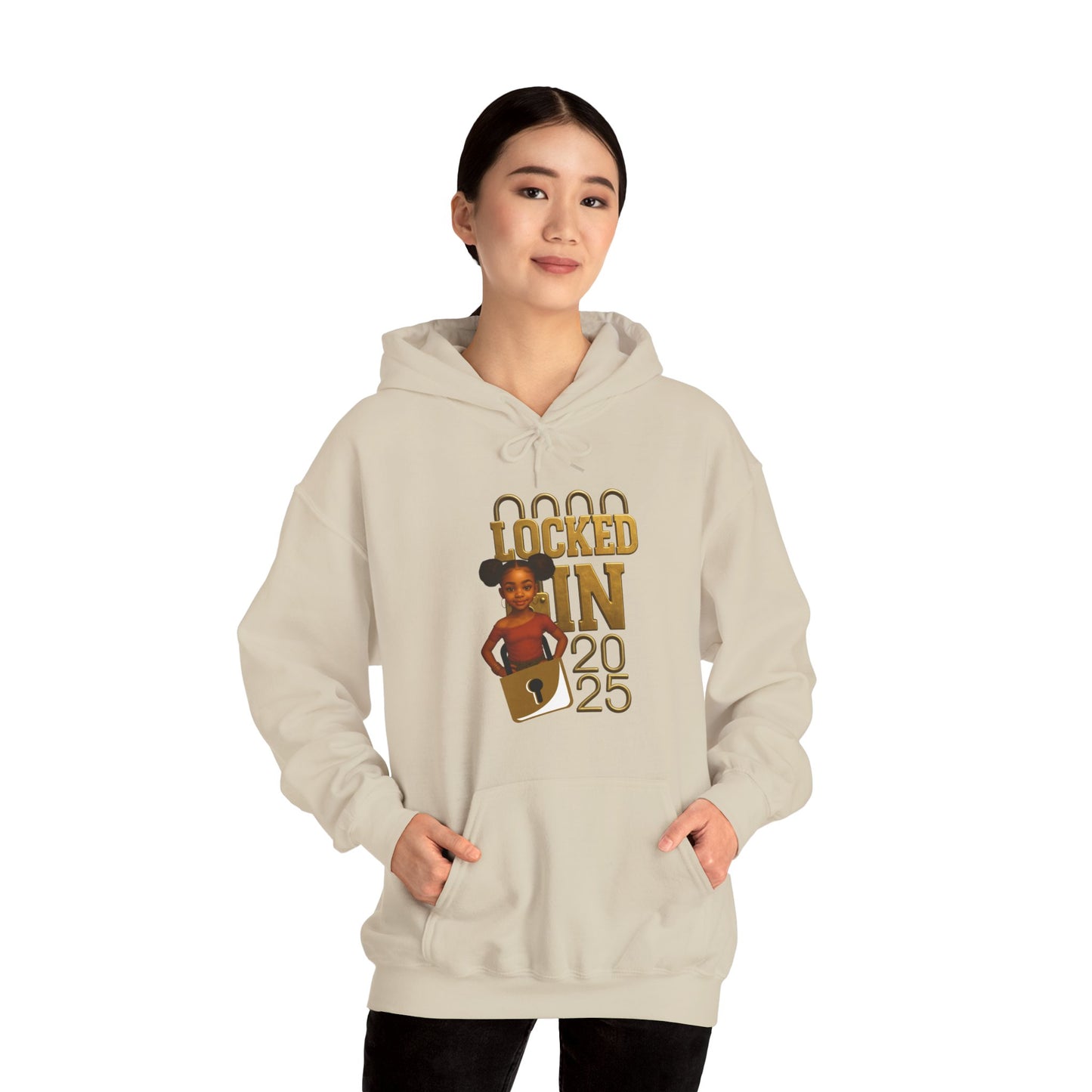 Locked In 2025 Hoodie, Unisex Heavy Blend Sweatshirt, Birthday Gift, Celebration Wear, Trendy Casual Outfit, Relaxed Style