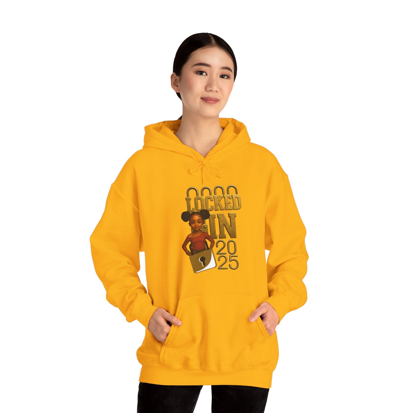 Locked In 2025 Hoodie, Unisex Heavy Blend Sweatshirt, Birthday Gift, Celebration Wear, Trendy Casual Outfit, Relaxed Style