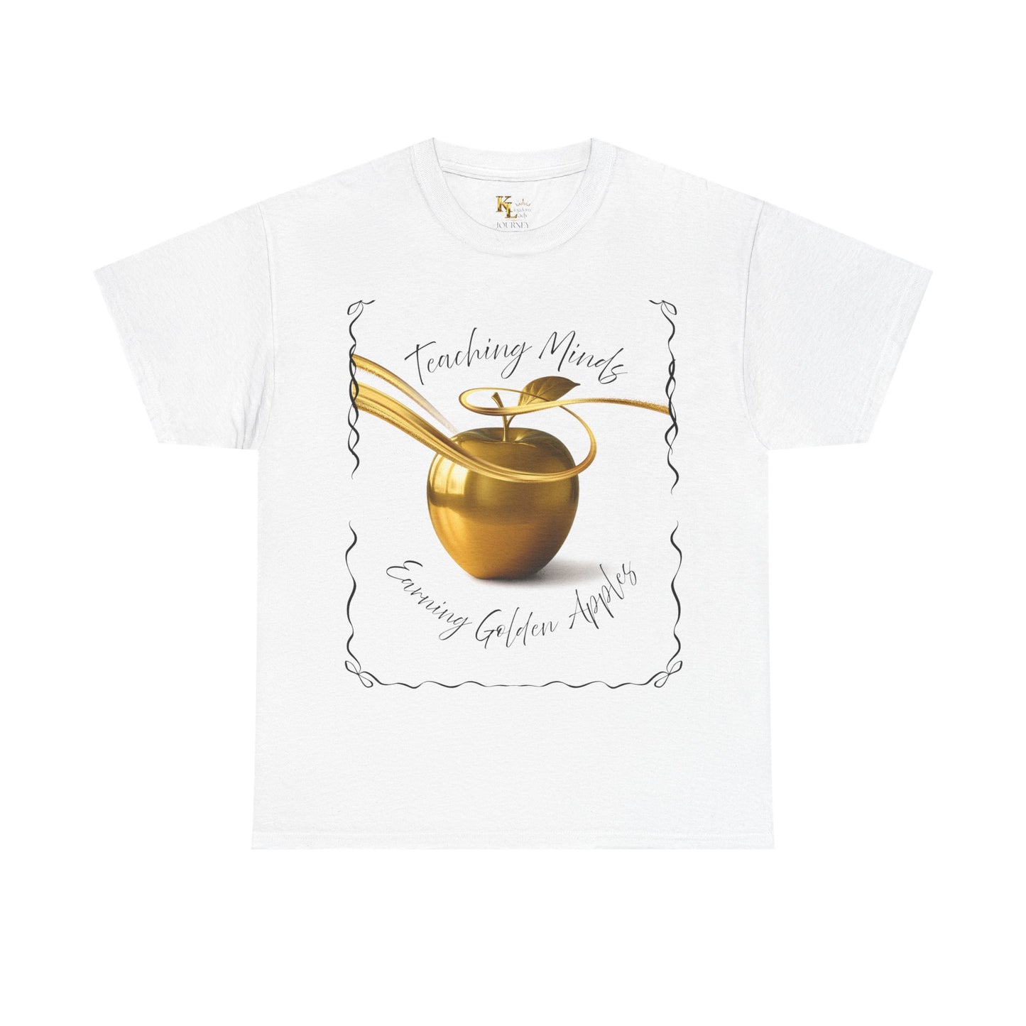 Golden Apple Unisex Tee, Motivational T-Shirt, Gift for Teachers, Back to School Apparel, Wellness Shirt, Positive Vibes Wear