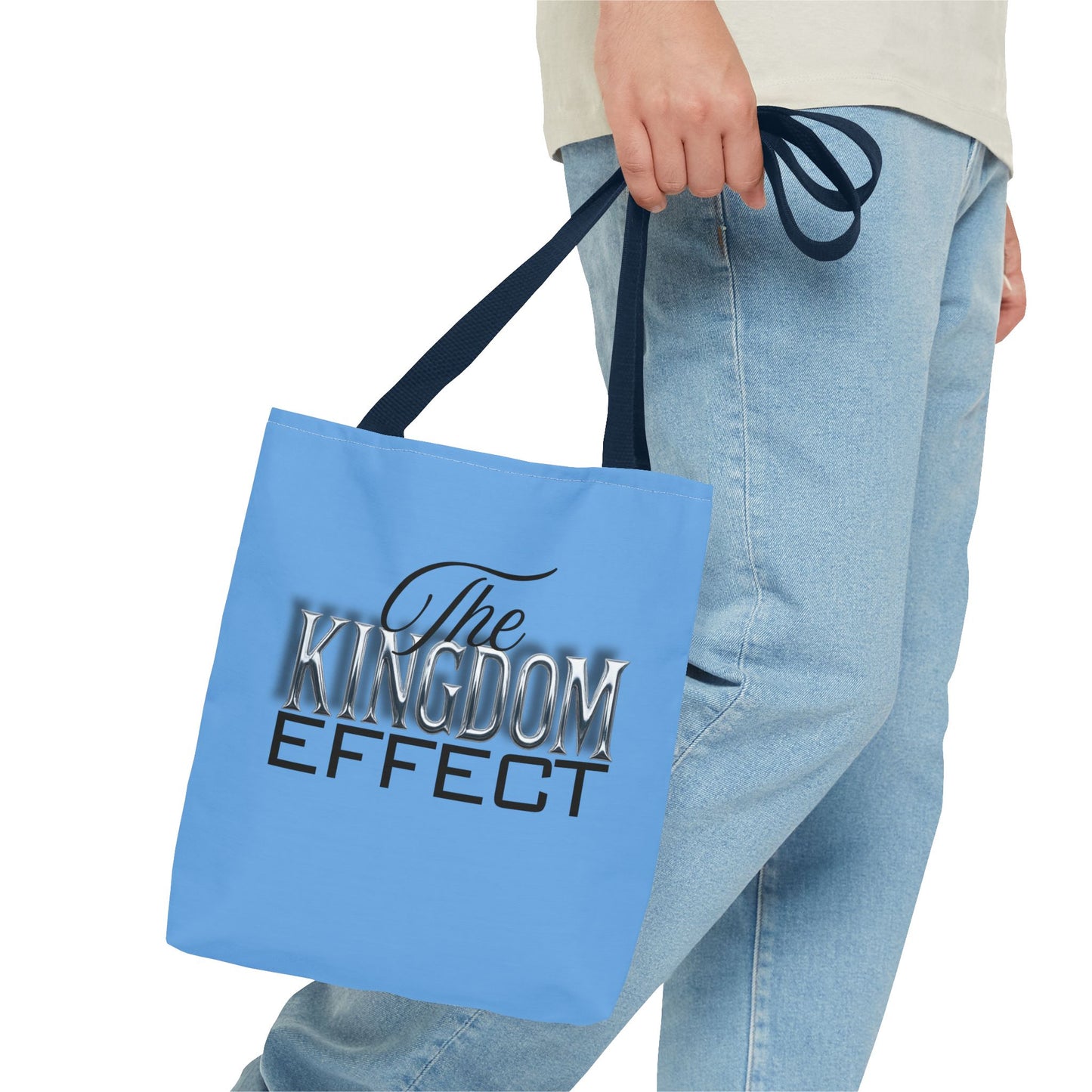 The Kingdom Effect Blue Tote Bag | Stylish Reusable Shoulder Bag | Gift for Kingdom Lovers | Eco-Friendly Shopping Tote, Everyday Companion