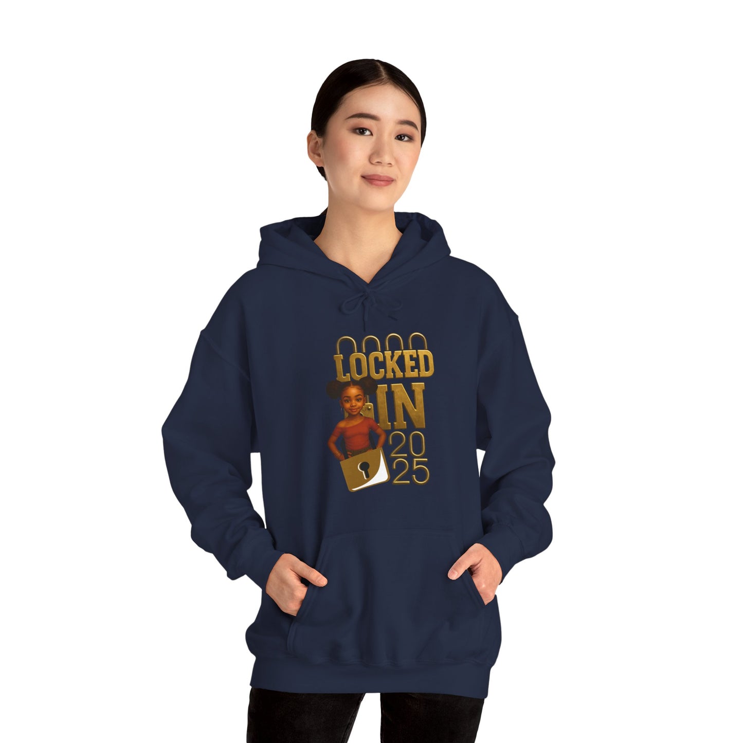 Locked In 2025 Hoodie, Unisex Heavy Blend Sweatshirt, Birthday Gift, Celebration Wear, Trendy Casual Outfit, Relaxed Style