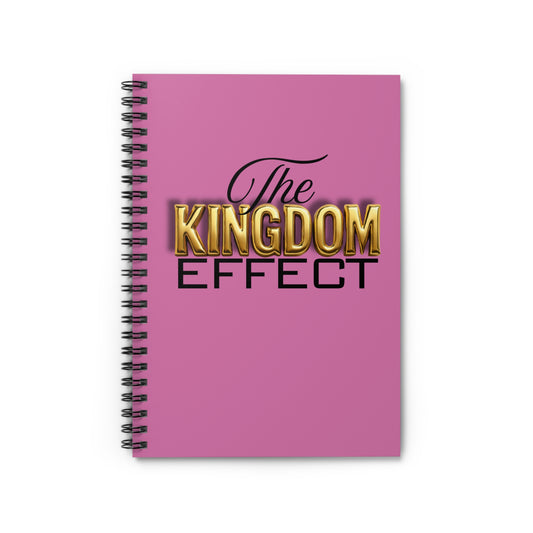 The Kingdom Effect Spiral Notebook Pink - Ideal for Students, Journals, Back to School, Writing Supplies, Gift for Writers, Unique Stationery