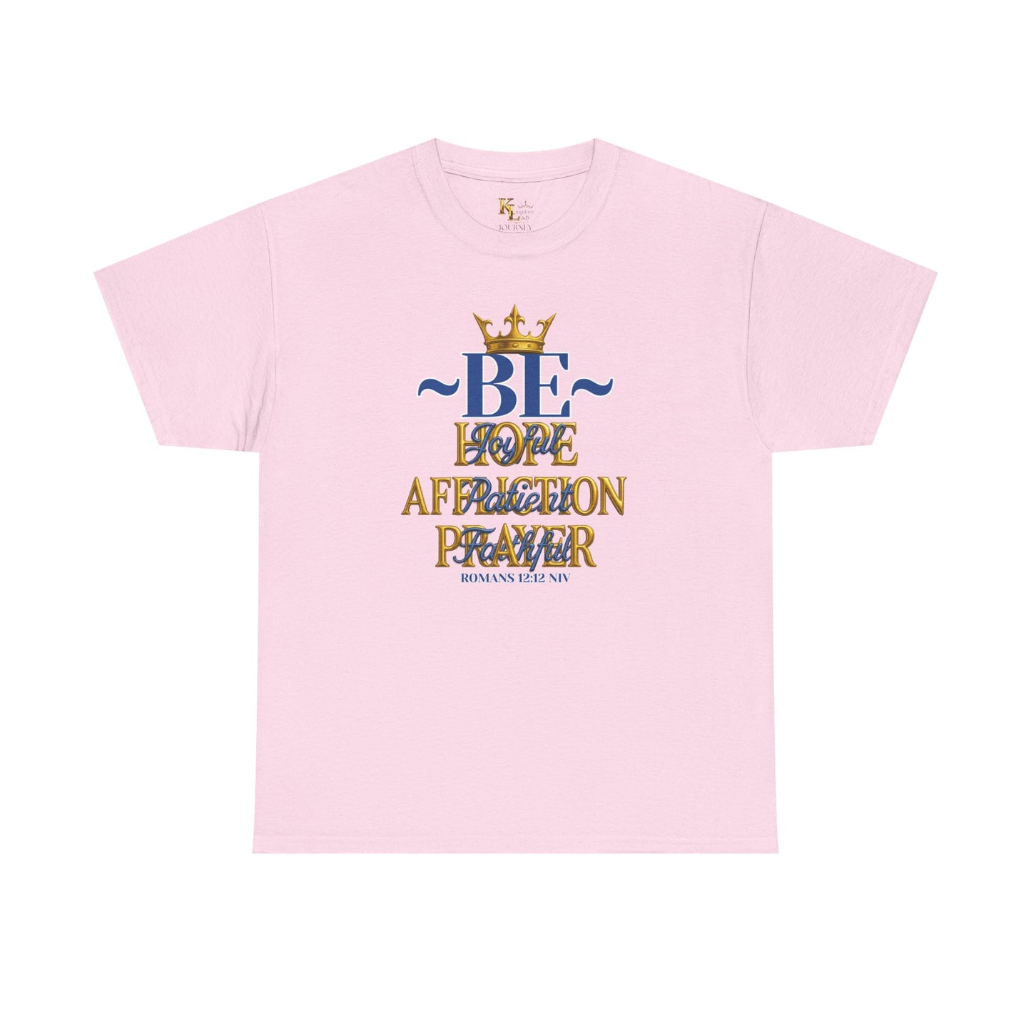 Romans 12:12 Unisex Heavy Cotton Tee with Inspirational Quote - Be joyful in Hope, Perfect Gift for Spiritual Seekers, Daily Wear, Encouragement, [...]