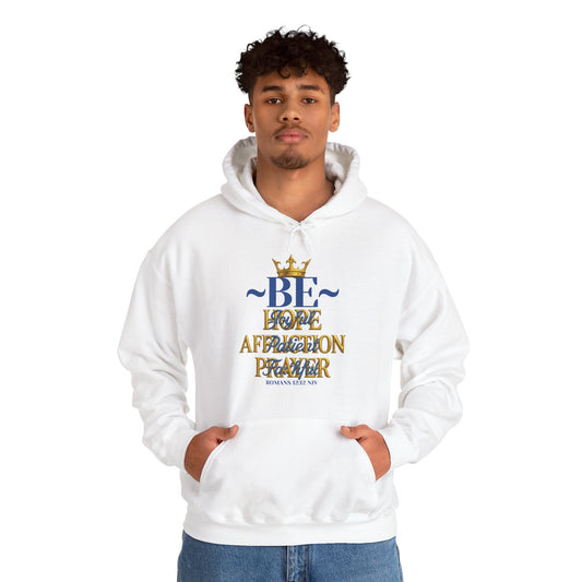 Romans 12:12 Inspirational Hoodie, Unisex Heavy Blend Hoodie, Love Prayer Sweatshirt, Cozy Gift for Friends, Affirmation Apparel