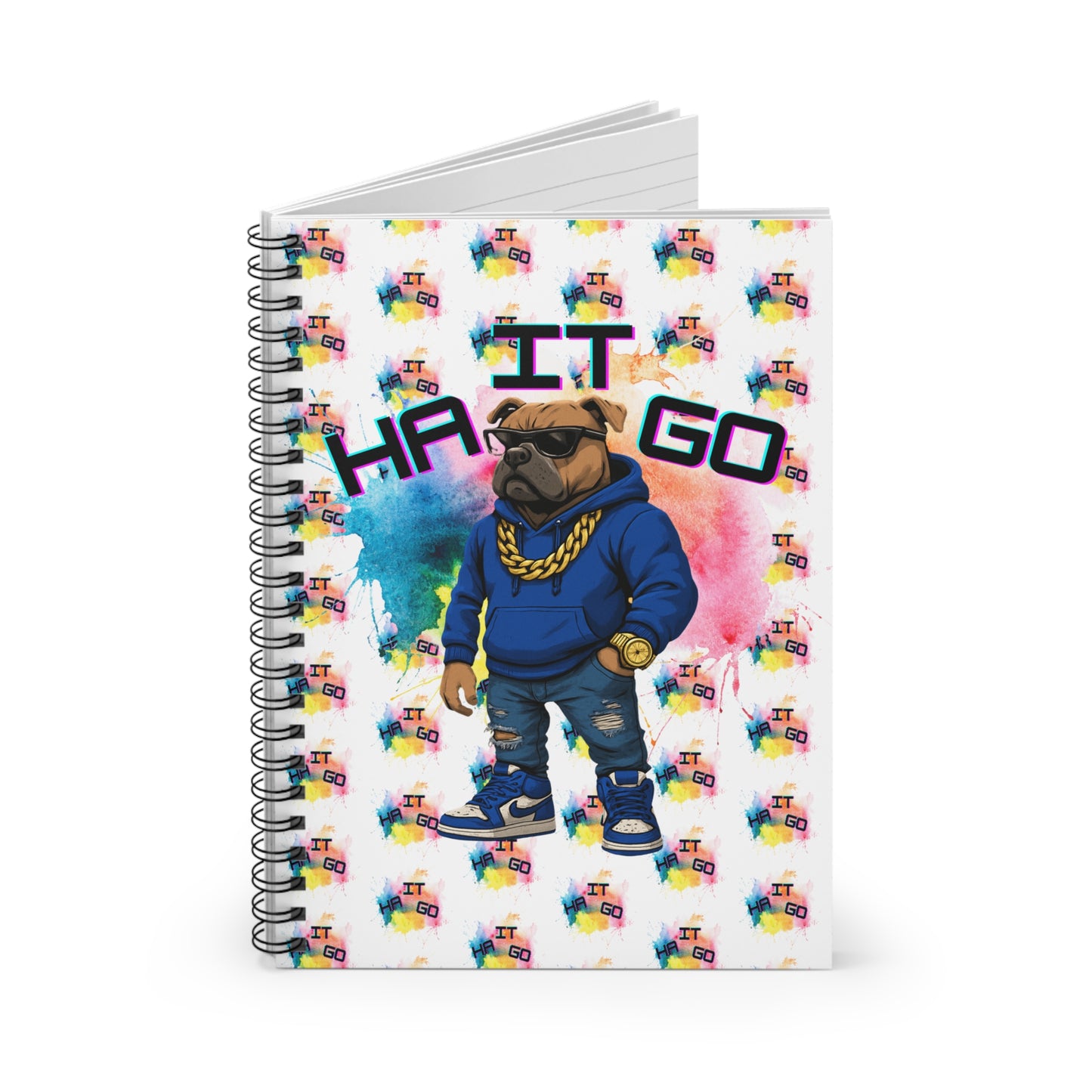 Ha It Go Vibrant Spiral Notebook - Fun and Functional, Perfect for Students, Artists, Gift for Birthdays, Hobbies, and Journaling