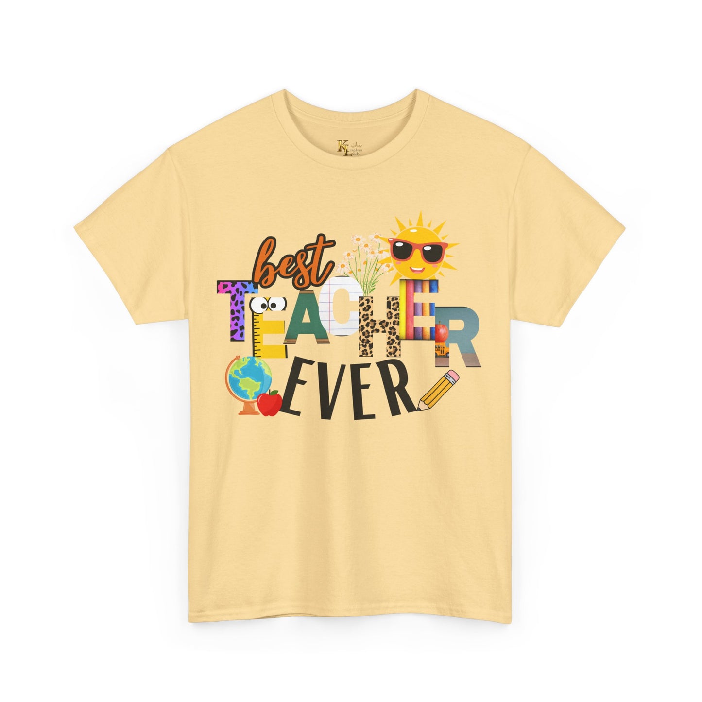 Best Teacher Ever Unisex Tee, Motivational T-Shirt, Gift for Teachers, Back to School Apparel, Wellness Shirt, Positive Vibes Wear