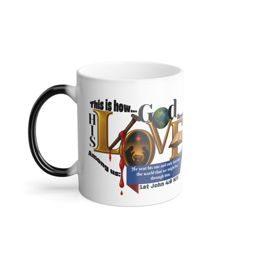1st John 4:9, Faith-Inspired Color Morphing Mug, Perfect Gift for Coffee Lovers, Inspirational Drinkware, Christian Themed, Hot Beverage Mug, Color [...]