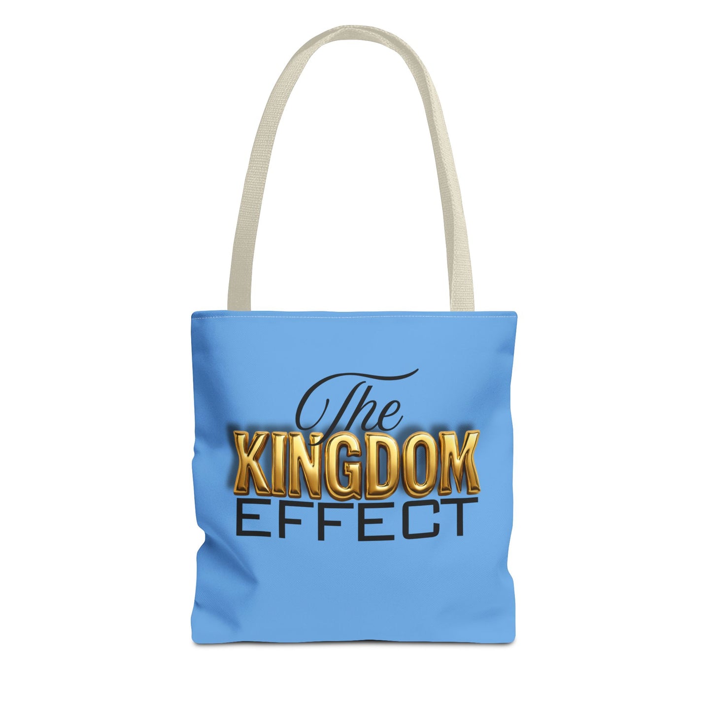 The Kingdom Effect, Blue Stylish Kingdom Effect Tote Bag, Eco-Friendly Shopping Bag, Gift for Kingdom Fans, Trendy Everyday Tote, Motivational Accessory