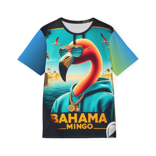 Bahama Mingo, Vibrant Tropical Sports Jersey - Fun and Unique Men's Apparel for Parties, Beach Days, Birthdays, Festivals, and More!