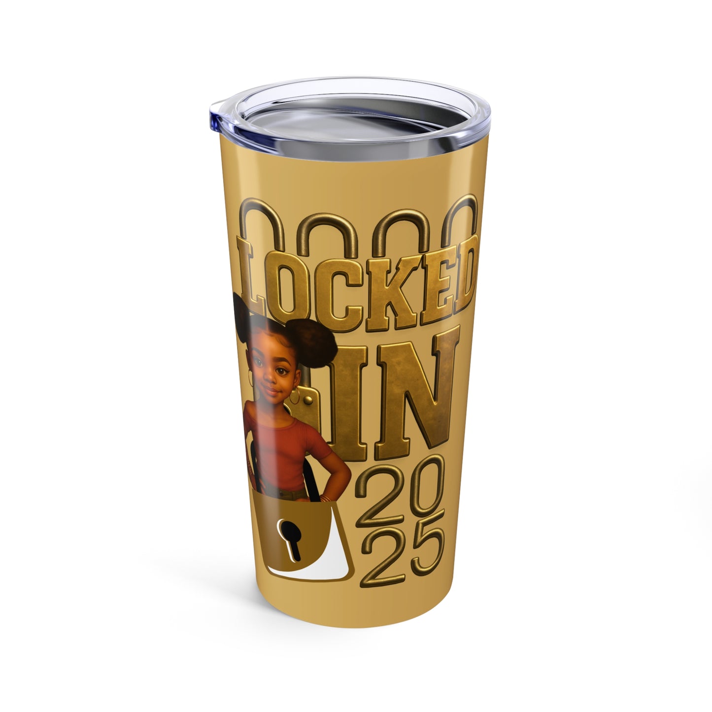 Locked In 2k25 Tumbler, Personalized Travel Mug, Fun Drinkware, Customizable Water Bottle, Gift for Teens, Unique Party Favor