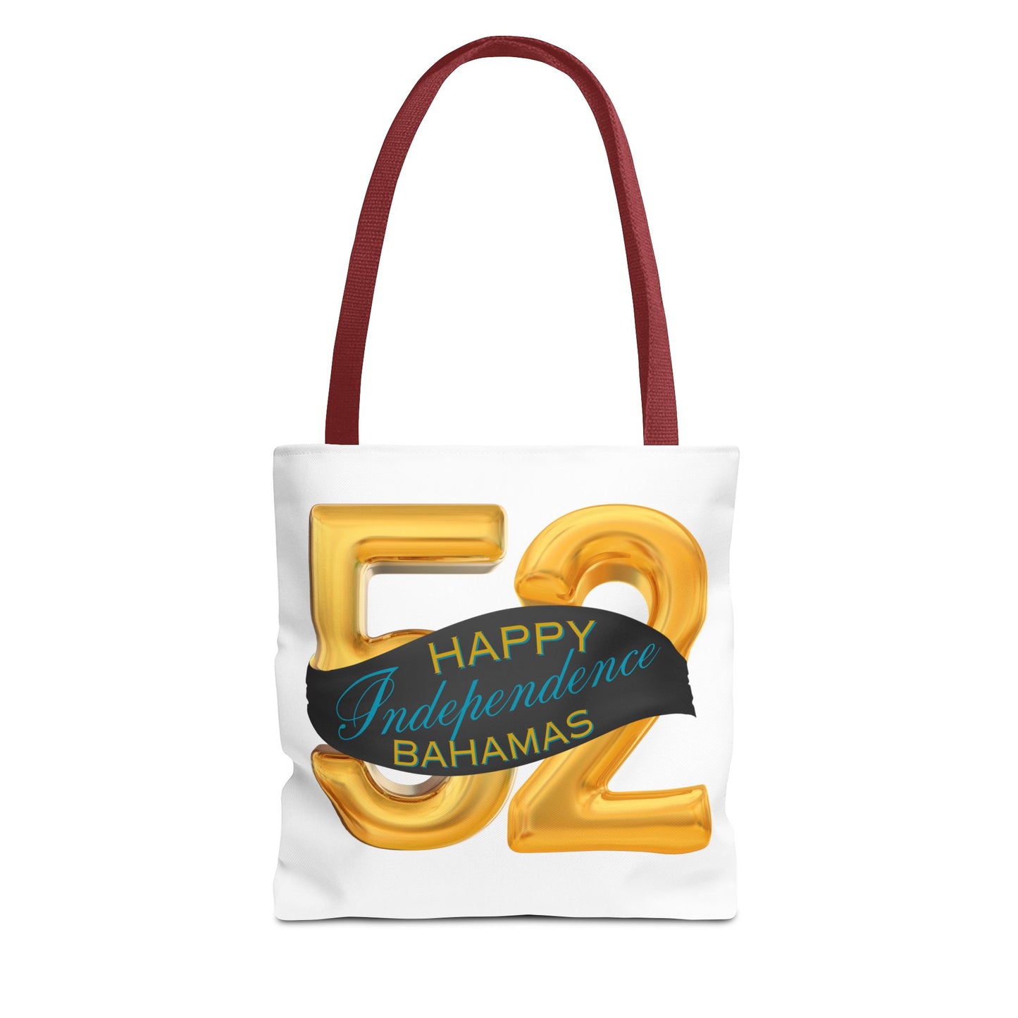 Happy Independence Day Bahamas Gold 52 Tote Bag, Celebratory Tote, Gift for Independence Day, Summer Vibes, Beach Bag, Colorful Accessories