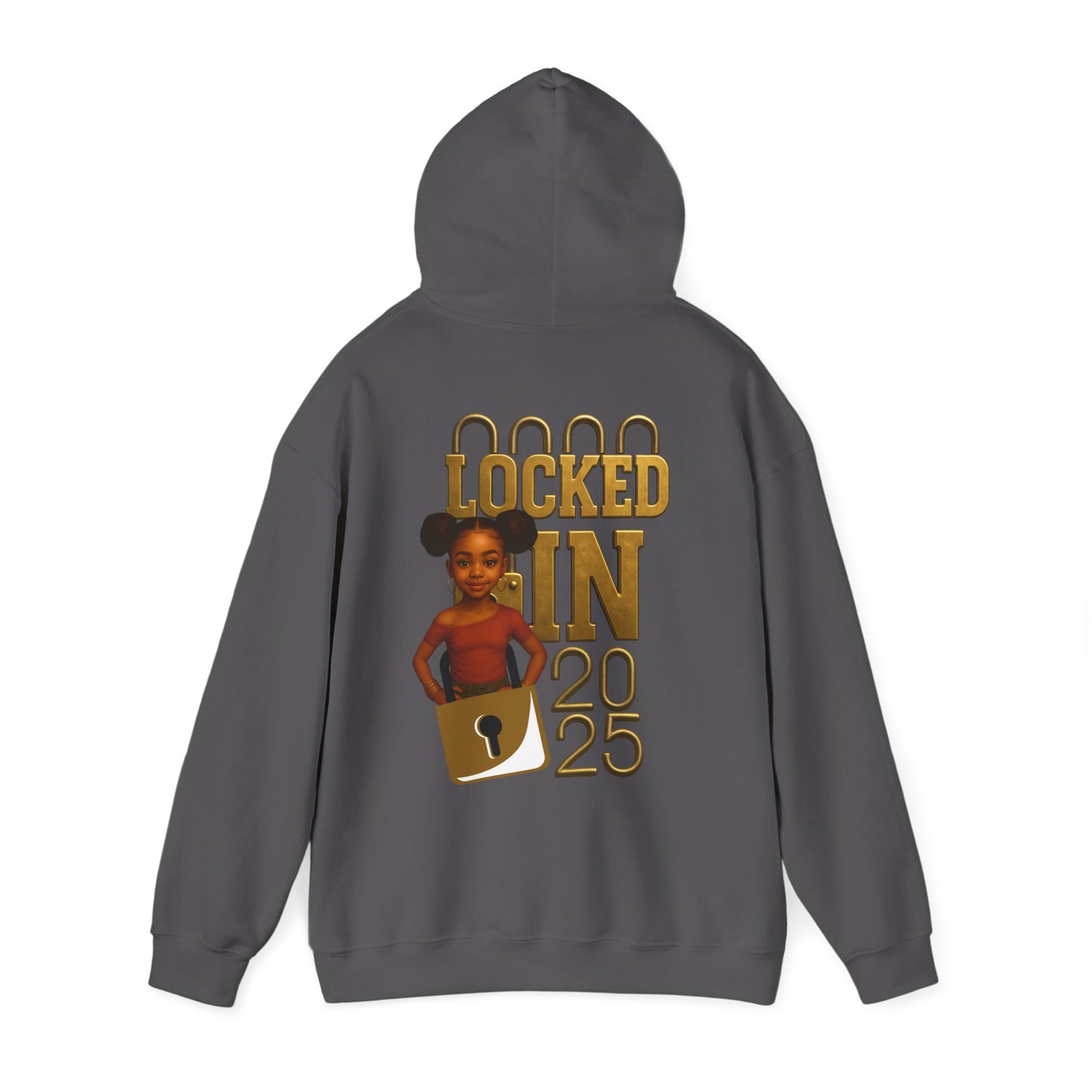 Locked In 2025 Hoodie, Unisex Heavy Blend Sweatshirt, Birthday Gift, Celebration Wear, Trendy Casual Outfit, Relaxed Style