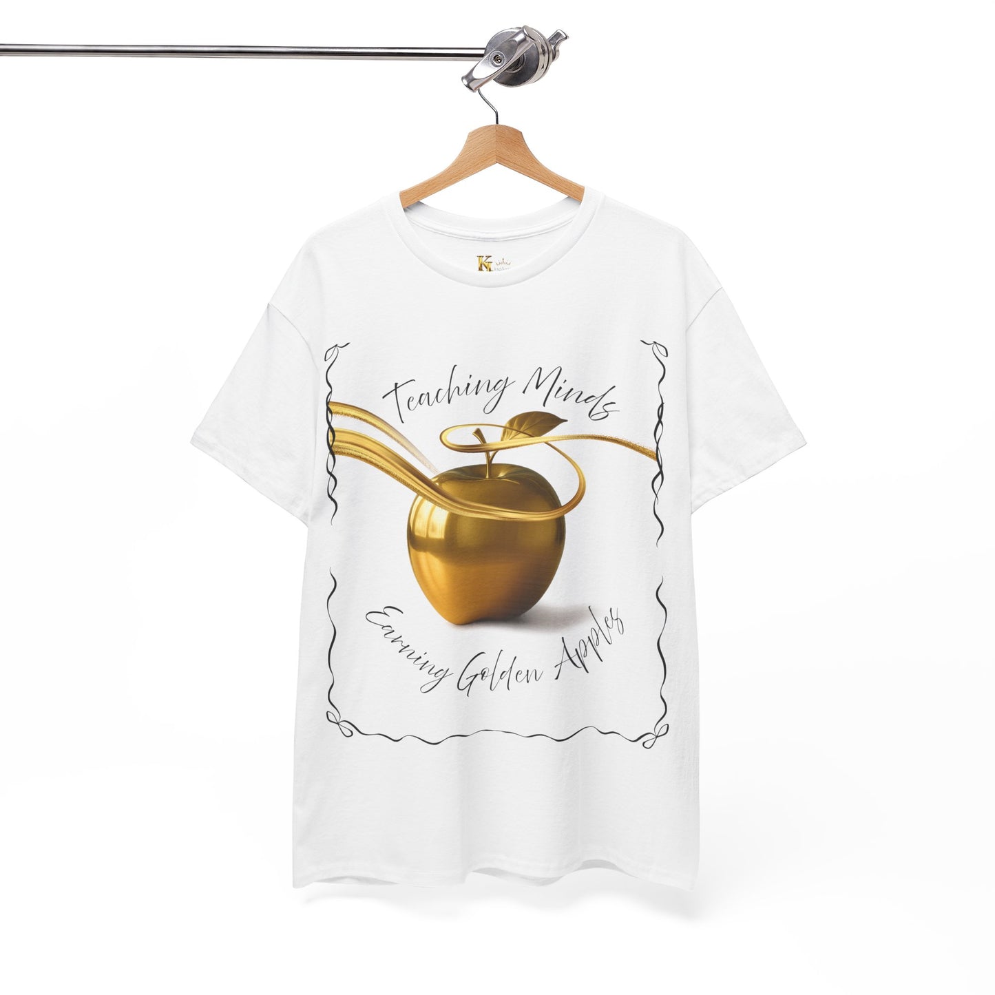 Golden Apple Unisex Tee, Motivational T-Shirt, Gift for Teachers, Back to School Apparel, Wellness Shirt, Positive Vibes Wear