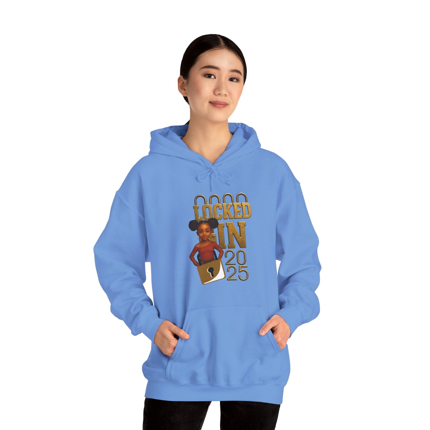 Locked In 2025 Hoodie, Unisex Heavy Blend Sweatshirt, Birthday Gift, Celebration Wear, Trendy Casual Outfit, Relaxed Style