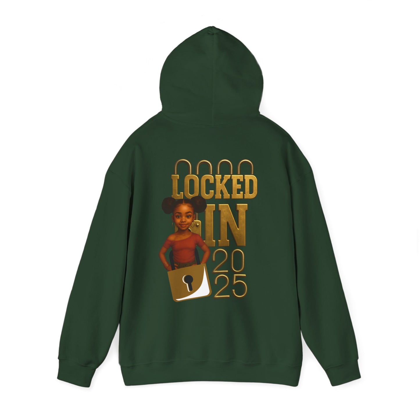 Locked In 2025 Hoodie, Unisex Heavy Blend Sweatshirt, Birthday Gift, Celebration Wear, Trendy Casual Outfit, Relaxed Style