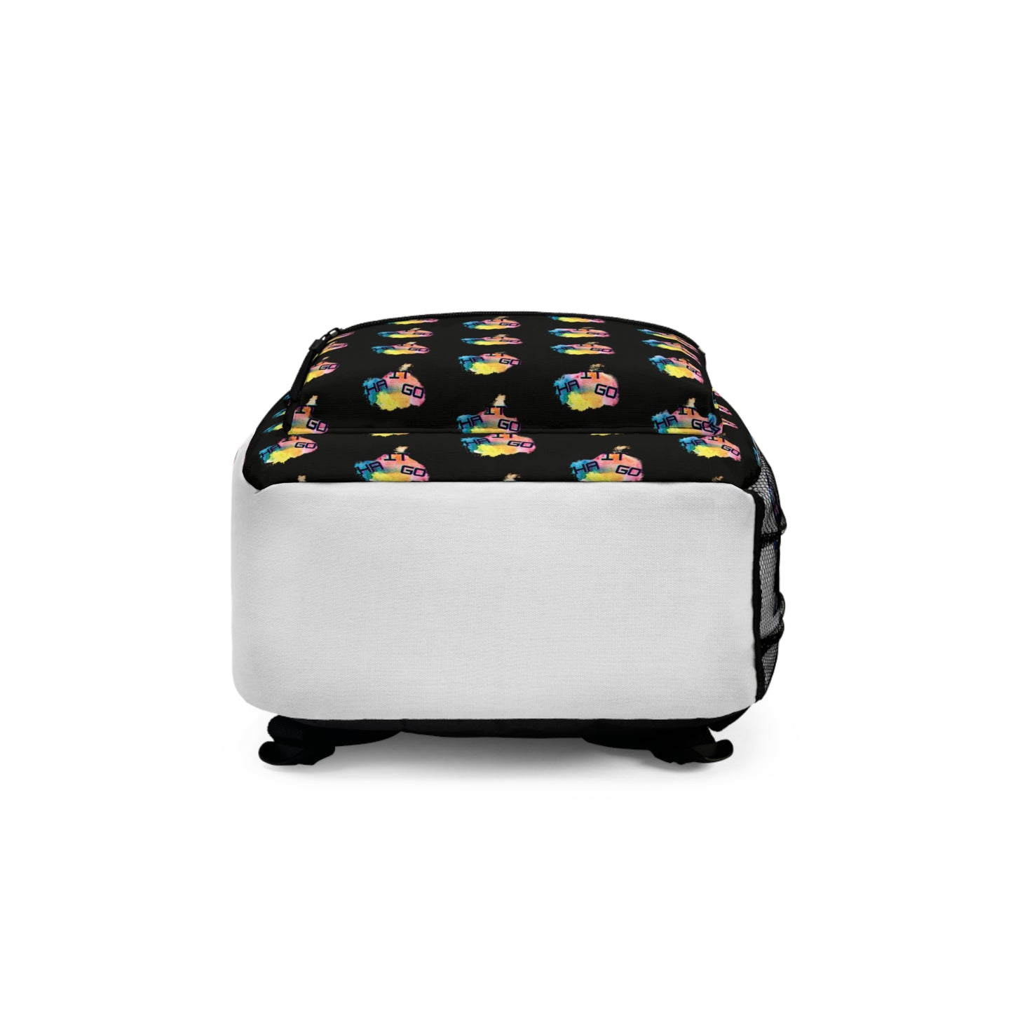 Ha It Go Black Trendy Graphic Backpack for Students, Cool School Bag, Skateboarding Inspired, Fun Back-to-School Essentials, Gifts for Teens