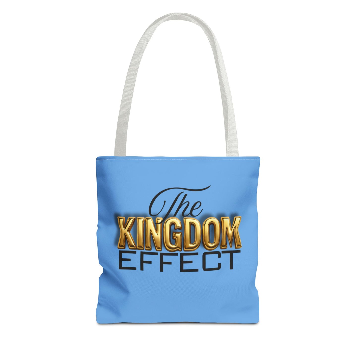 The Kingdom Effect, Blue Stylish Kingdom Effect Tote Bag, Eco-Friendly Shopping Bag, Gift for Kingdom Fans, Trendy Everyday Tote, Motivational Accessory