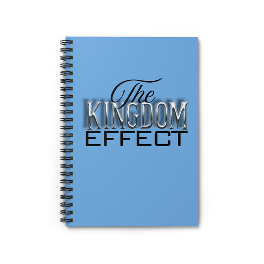 The Kingdom Effect Spiral Notebook Blue | Motivational Stationery for Students, Writers, Artists, Gift Idea, Daily Planner