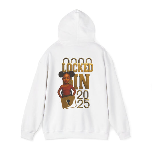 Locked In 2025 Hoodie, Unisex Heavy Blend Sweatshirt, Birthday Gift, Celebration Wear, Trendy Casual Outfit, Relaxed Style
