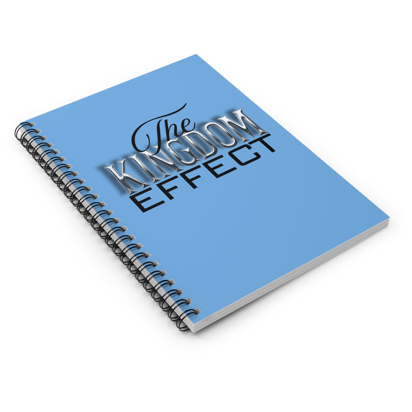 The Kingdom Effect Spiral Notebook Blue | Motivational Stationery for Students, Writers, Artists, Gift Idea, Daily Planner