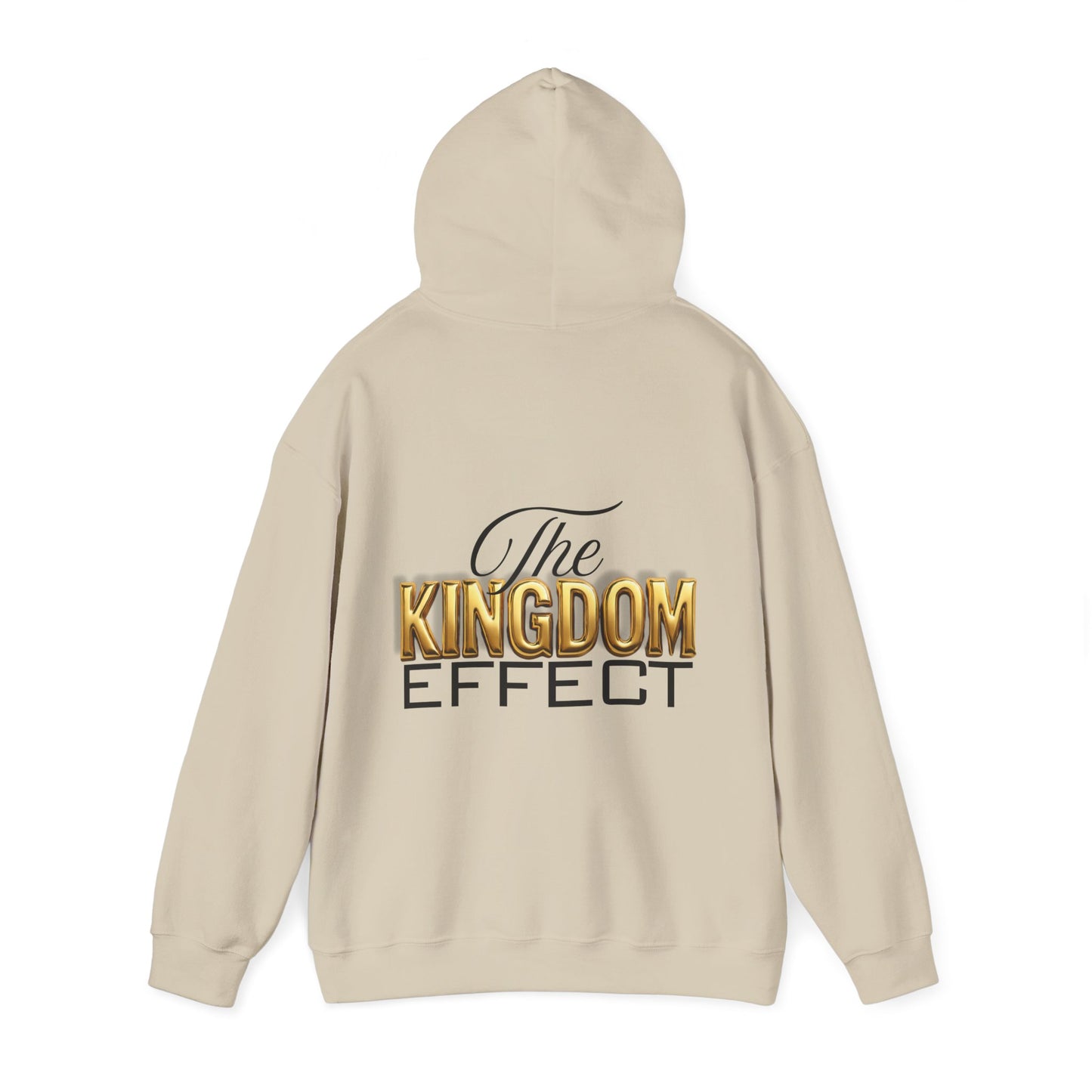 The Kingdom Effect Hoodie (Gold) | Unisex Heavy Blend Sweatshirt for Comfort, Stylish Gift, Cozy Layers, Fashion Statement, Unique Design