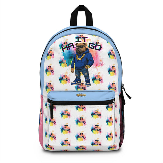 Ha It Go Trendy Graphic Backpack for Students, Cool School Bag, Skateboarding Inspired, Fun Back-to-School Essentials, Gifts for Teens
